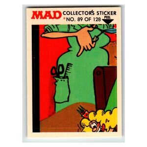 MAD Collector's Sticker No. 89 of 128 1983 Fleer